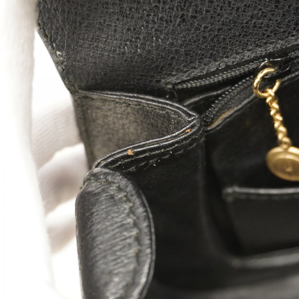 GUCCI Black Leather Bamboo Bag - Picture 8 of 15